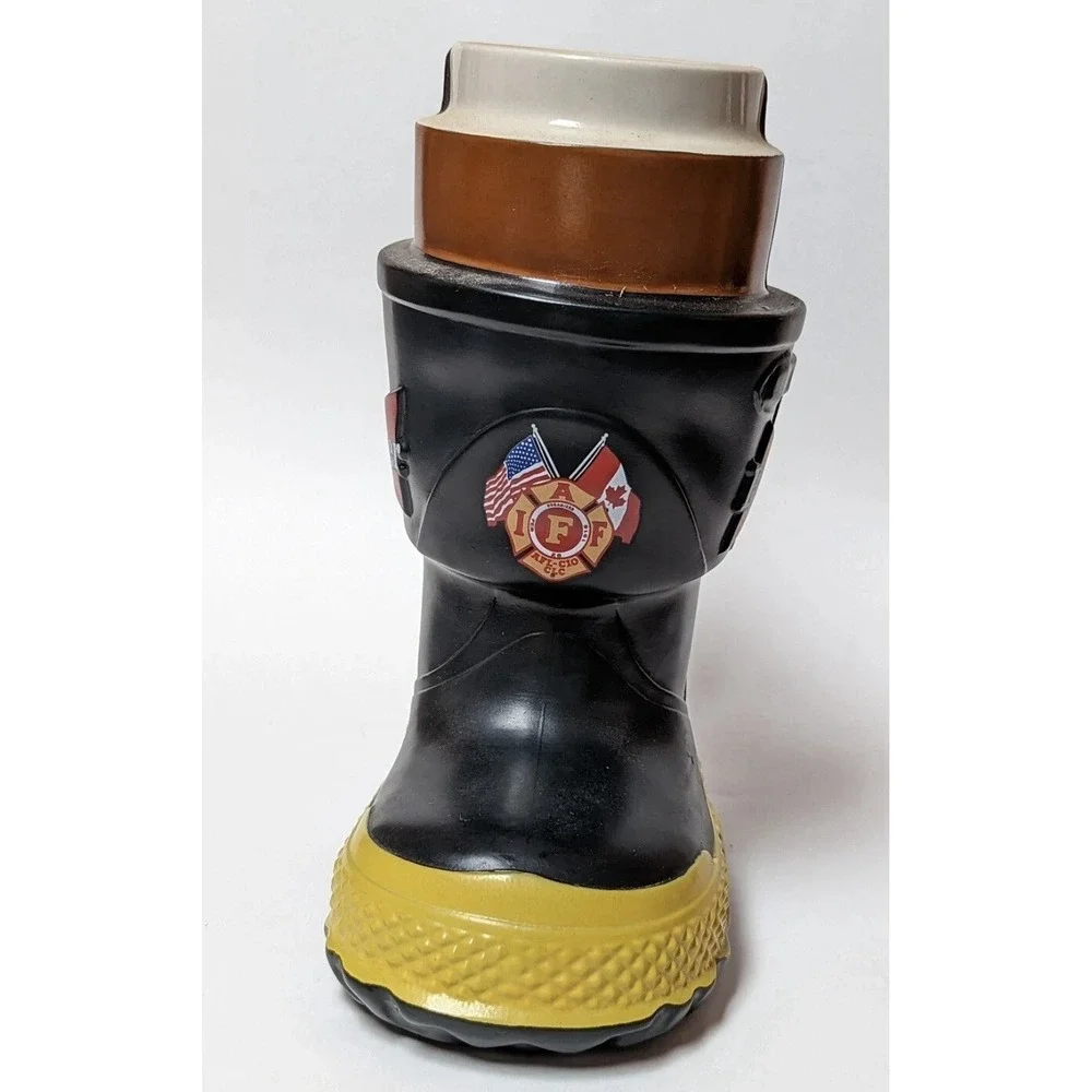Budweiser Firefighters Boot Stein Fireman Series CS321-IAFF  Special Edition